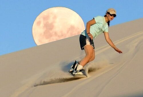 Sand boarding Atlantis dunes
